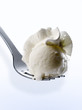 Fourchette de boule de sorbet citron et chantilly Fourchette de boule de sorbet citron et chantilly