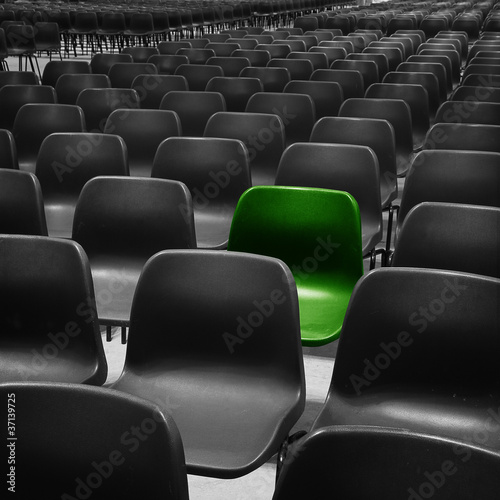 Photo: green seat green seat