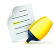 fat yellow marker