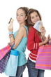 Argent, carte bleu, billets et shopping
