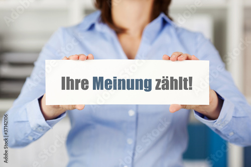 Foto: ihre meinung zählt ihre meinung zählt