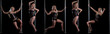 Beautiful sexy girl pole dancing