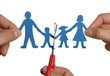 Photo: Paper chain family divorce Paper chain family divorce