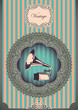 Vector: Vintage poster with gramophone. Vintage poster with gramophone.