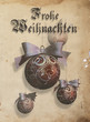 Illustration: christmas bauble decoration vintage christmas bauble decoration vintage