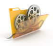Folder with films.