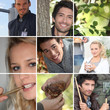 Foto: Young people mosaic Young people mosaic