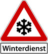 Winterdienst Schild Verkehrszeichen Frost Winter