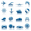 Transportation icon set