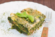 Spinach pie.