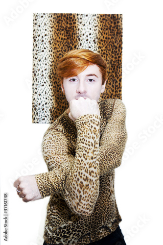 Photo: portrait of young cheeky man portrait of young cheeky man