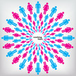 Work team concept. Men and Women.