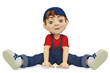 boy sitting down