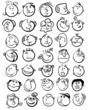 Vektor: People face cartoon vector icon People face cartoon vector icon