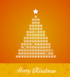 Christmas tree created from dots.