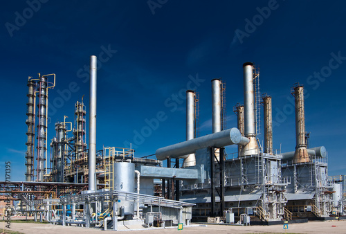 Photo: View gas processing factory. View gas processing factory.