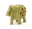 Carved Sandstone Elephant Angle