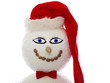 snowman with santa hat