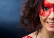 woman in carnival mask