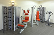 Drei Fitnessgeräte Training