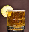 Cold beer and lime