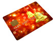 Holiday shopping . credit card with christmas bells Holiday shopping . credit card with christmas bells