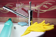 Photo: cleaning bathroom cleaning bathroom
