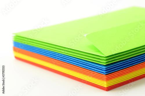 Foto: bunte Kuverts bunte Kuverts