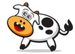 illustration of cartoon cow