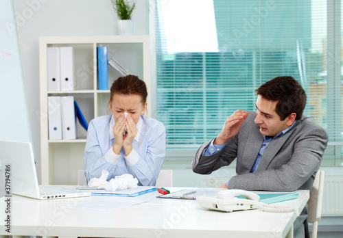 Photo: Sick in office Sick in office