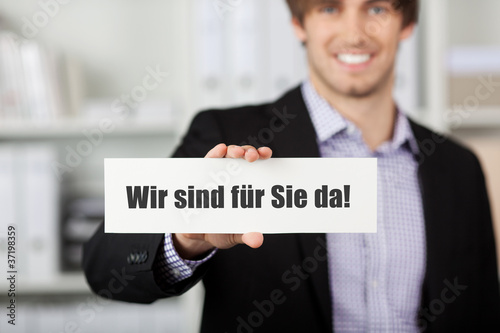 Foto: wir sind für Sie da wir sind für Sie da