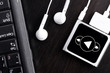 Laptop with music player