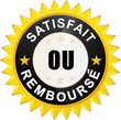 Sticker "satisfait ou remboursé"
