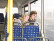 Sleeping on the bus