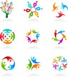 Vektor: Collection of social media and network icons Collection of social media and network icons
