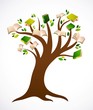 book tree vector ilustration book tree vector ilustration