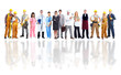 Group of industrial workers.
