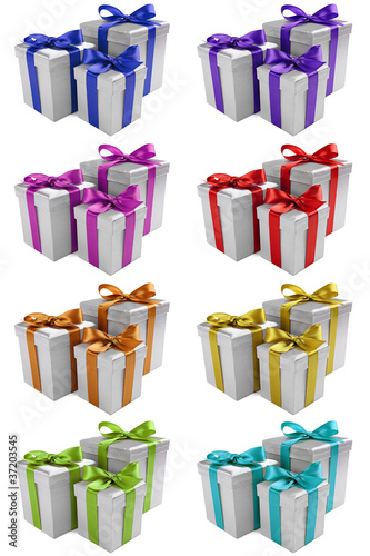 Illustration: silver present set 1 silver present set 1