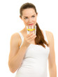 Beautiful woman drinking a glass of water Beautiful woman drinking a glass of water