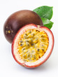 Passion fruit on a white background