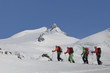 Alpinisten im Hochgebirge