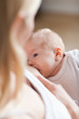 Baby getting breastfed