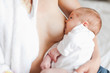 Mother suckling her newborn