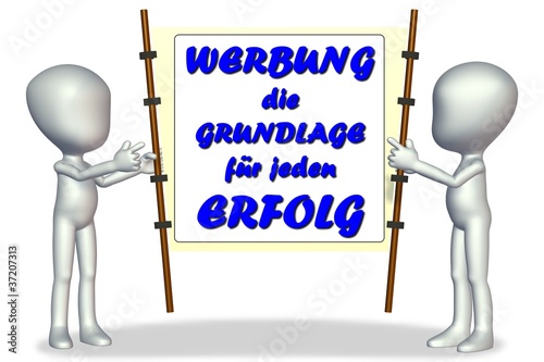 Illustration: mit Werbung zum Erfolg mit Werbung zum Erfolg