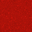 Red Christmas snowflakes texture vector seamless pattern