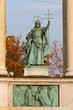 Szent Istvan sculpture from Heroes' Square, Budapest, Hungary