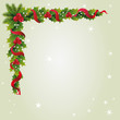Briefpapier mit Weihnachts Girlande