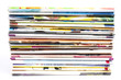 Foto: Stack of magazines isolated Stack of magazines isolated