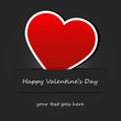 vector valentines day card