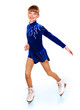 Young girl figure skating.. Young girl figure skating..